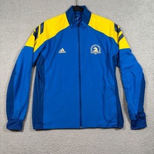 NWT Adidas 2021 Boston Marathon Blue Windbreaker Jacket Women's Size M