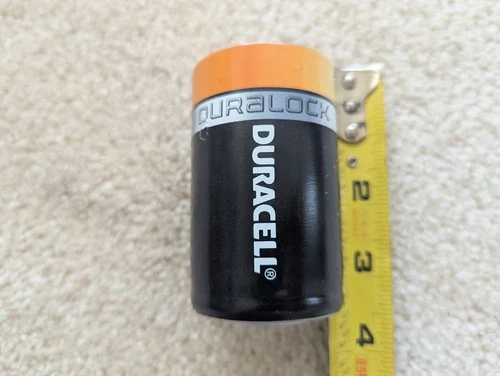 new Duracell D Battery soft foam stress toy ball therapy ad promo  3" duralock