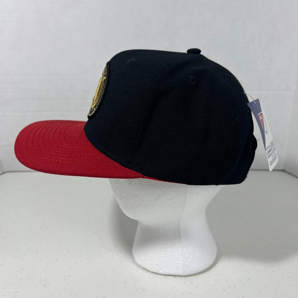 MLS Hombres Talla Única Negro Rojo Atlanta United FC Icónico Ajustable Snapback Sombrero Nuevo con Etiquetas Foto 2 de 4
