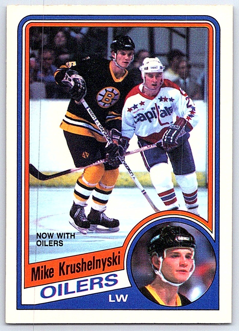 Mike Krushelnyski #248 Hockey Cards 1984 O-Pee-Chee trading card — raw and PSA graded price guide