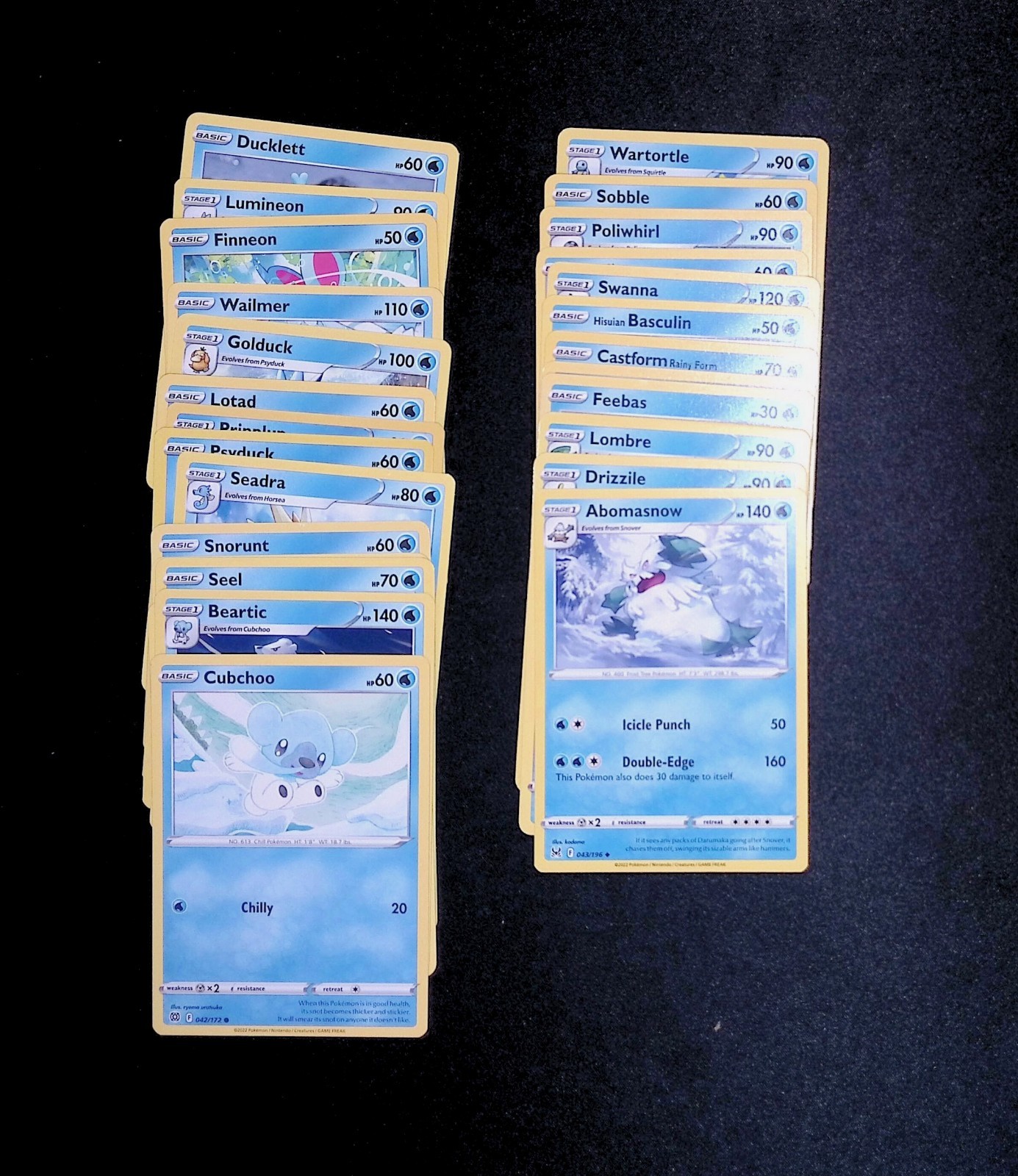 โ๏ธ ICE/WATER EVOLUTION COLLECTION! Complete Cubchoo,Beartic ๐ปโโ๏ธ