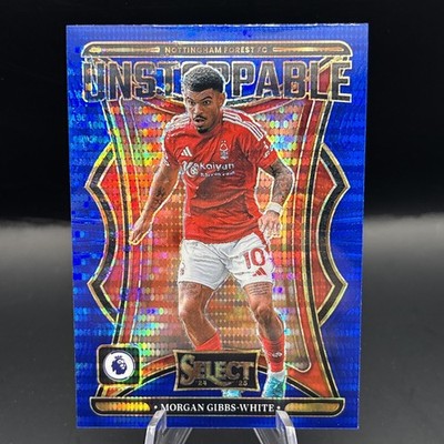 2024 Panini Select - Unstoppable Blue Pulsar Prizm #15 Morgan Gibbs - White