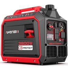Amerisun Portable 3800W Gas Inverter Generator, 149cc, 120V, EPA Certified, RVs