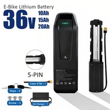 Ebike Battery 36V 10Ah/15Ah/20Ah Electric Bicycle Lithium Battery 1200W with BMS