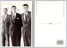 JFK Robert Edward Kennedy Brothers 1986 American Postcard Historical Photo
