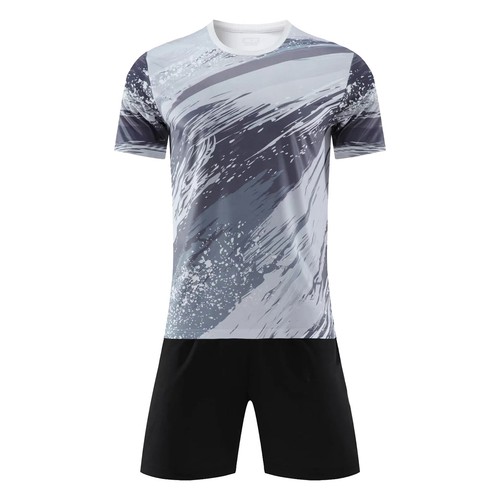 Kids Boys Football Team Training Uniform Soccer Sport Outfits T-shirt Shorts Set - Picture 46 of 83