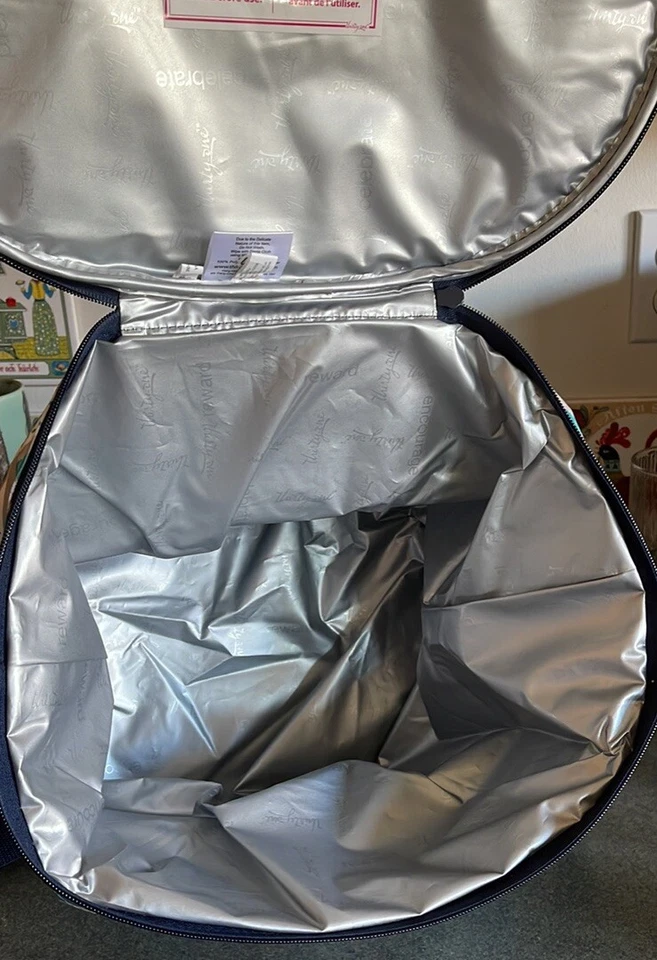 THIRTY-ONE Bucket COOLER Insulated TOTE Lunch CHEVRON Personalized LILY Name NEW - Image 3 of 4