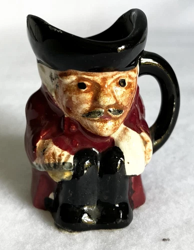 Vintage Staffordshire Miniature Hand Painted Toby Mug