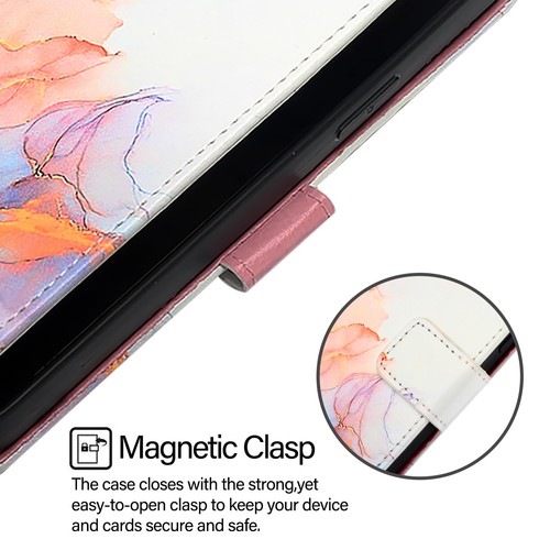 For Various Phone Marble Leather Card Wallet Case Bag Flip Stand Fashion Cover - Picture 5 of 11