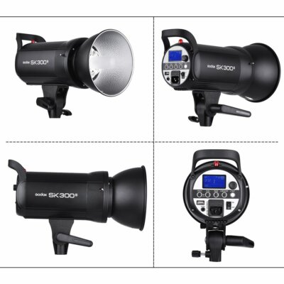 2X Godox SK300II 300W Photo Studio Flash Strobe Light +XT-16