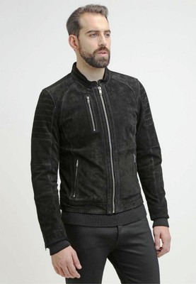 black suede racer jacket