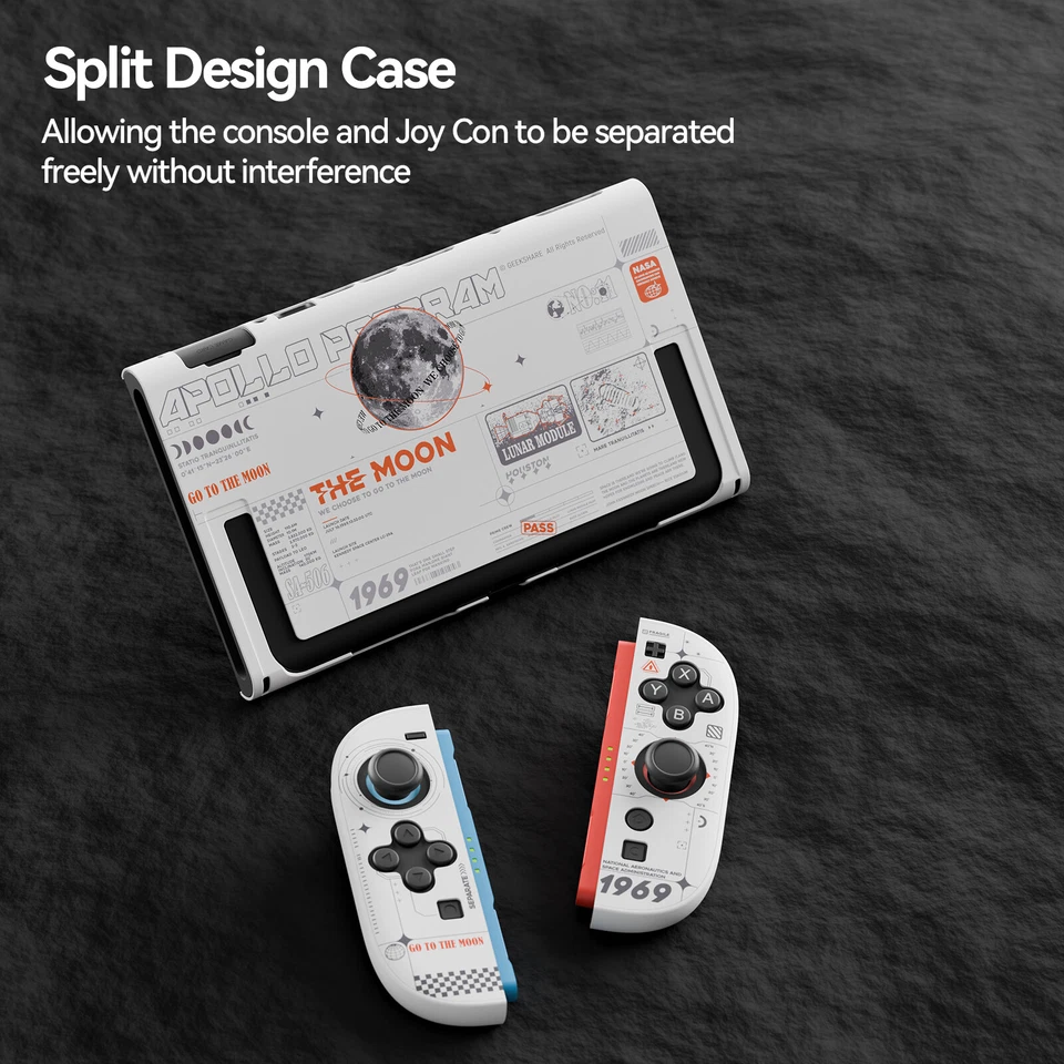 GeekShare NS2 Protective Case for Nintendo Switch 2025 Hard Shell Moon Cover PC - Image 3 of 4