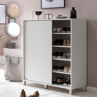 FineBuy Schuhschrank SV51780 Holz 20 Paar Schuhe Schuhregal Schuhkommode Groß