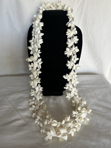 Polynesian, Tahitian Clam Shell-Pupu Lei 48” long Vintage - Picture 4 of 5