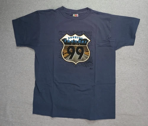Vintage Country Thunder Festival Concert T-Shirt 1999 Arizon 1990s vintage concert t-shirt, vintage, size L, single stitch, B+ condition