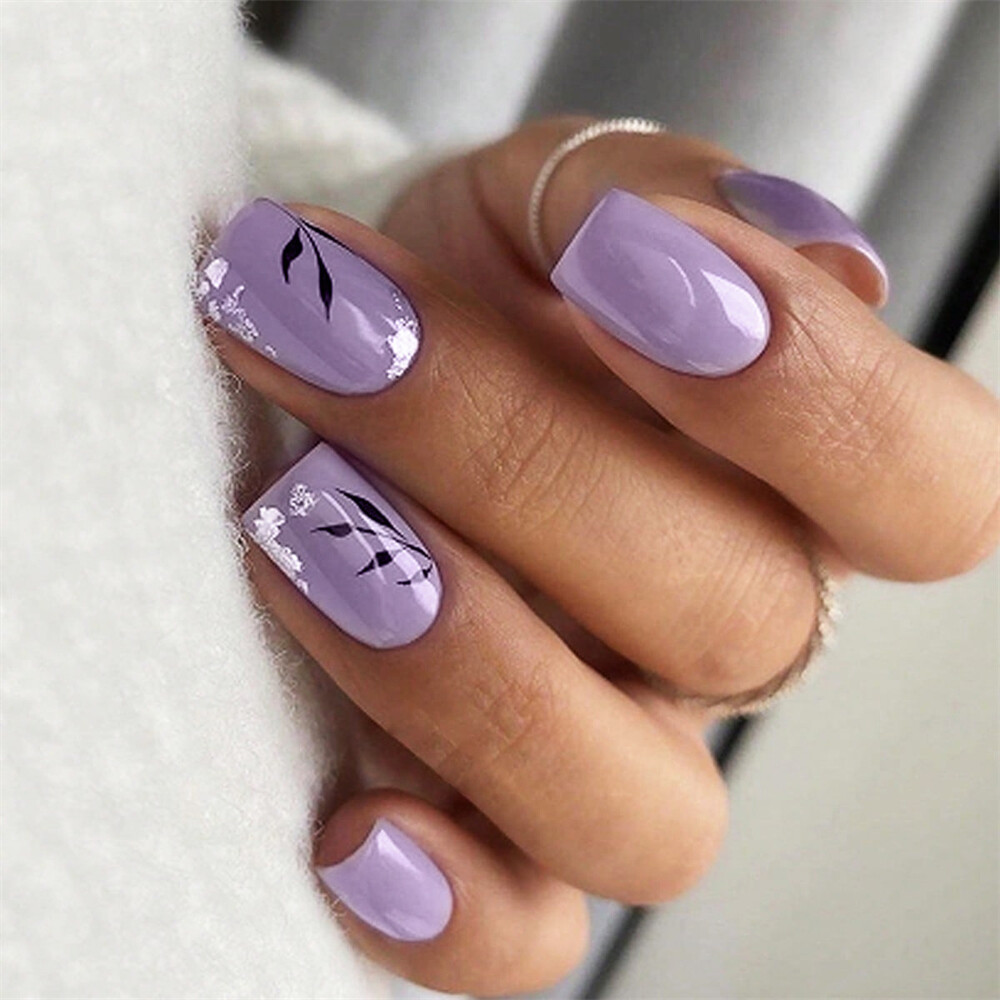 Glamorous Purple Nail Ideas
