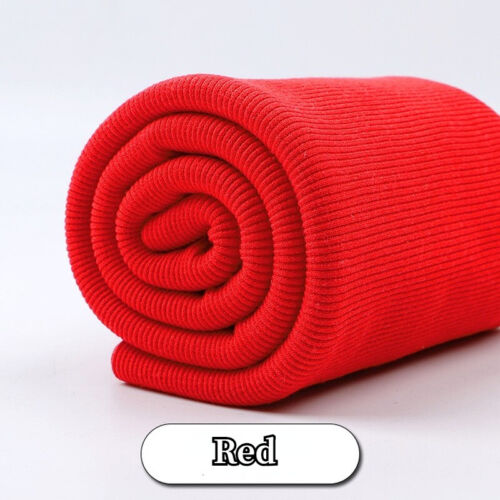 Maglione elasticizzato tessuto cotone lavorato a maglia braccia polsino gamba costola fai da te lunghezza 7"" finitura cucita - Foto 14 di 21