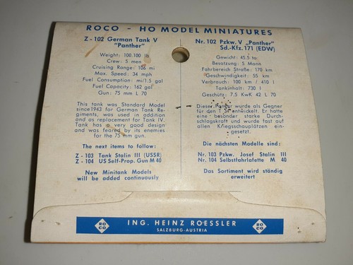 Roco Minitanks Panther V New Z-102 HO 1/87 FREE SHIPPING - Picture 3 of 3