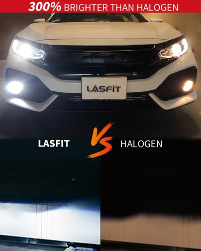 Lasfit 9005 9006 LED Headlight Bulbs Combo High Low Beam 6000K Super Bright 4pcs - Picture 10 of 10
