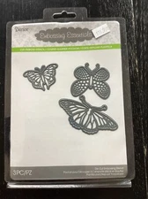 Butterflies 3 Pcs  Darice Embossing Essentials Cut, Emboss, Stencil NIP