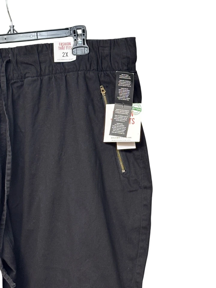 Celebrity Pink Plus Size Zip-Pocket Pull-On Pants, Black, 2X - Image 4 of 4