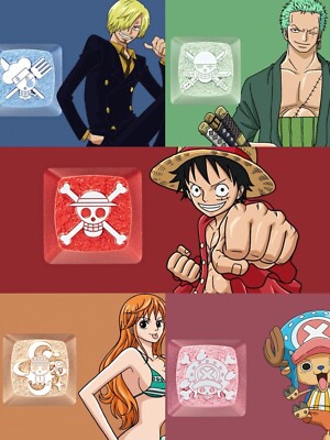One Piece Mechanical Anime Keycap Personalisierte Tastaturkappe Keycaps Set 5pcs UK