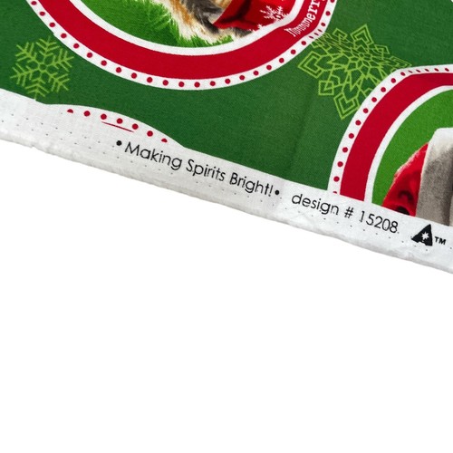 Robert Kaufman Fabric Animal Christmas Making Spirits Bright 39" x 45" Panel - Picture 10 of 10