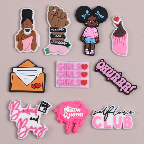 Shoes Charms Black Lives Matter Decoration for Kids Girls Adult Women Birthday G - Picture 3 of 7