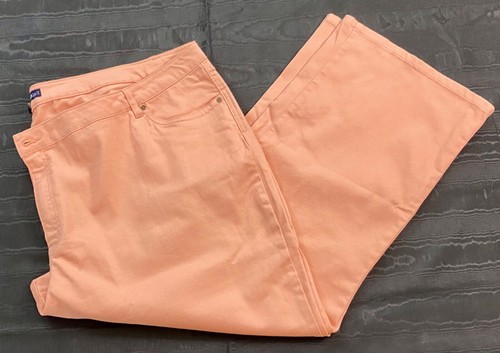 women's denim 24/7 jeans size 32WP denim peach five pockets zipper cotton mix - Picture 7 of 7