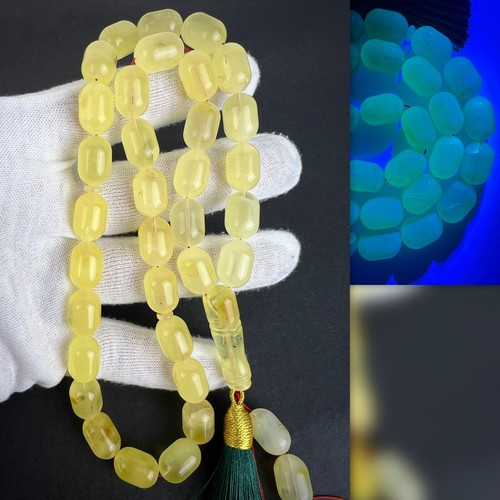 Natural Baltic Amber 47,6g ISLAMIC 33+3 PRAYER BEADS ROSARY tasbih misbaha gift