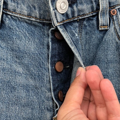 Hudson AXL Skinny Jeans Mens 31 Blue Denim Mid Rise Distressed Ripped Light Wash - Picture 9 of 20
