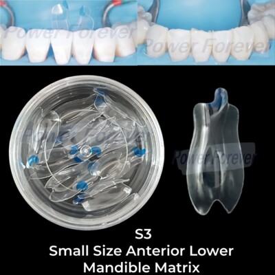 S3 Dental Clear Matrix Anterior Lower Restorative BT Bow Matrices Fit BioClear