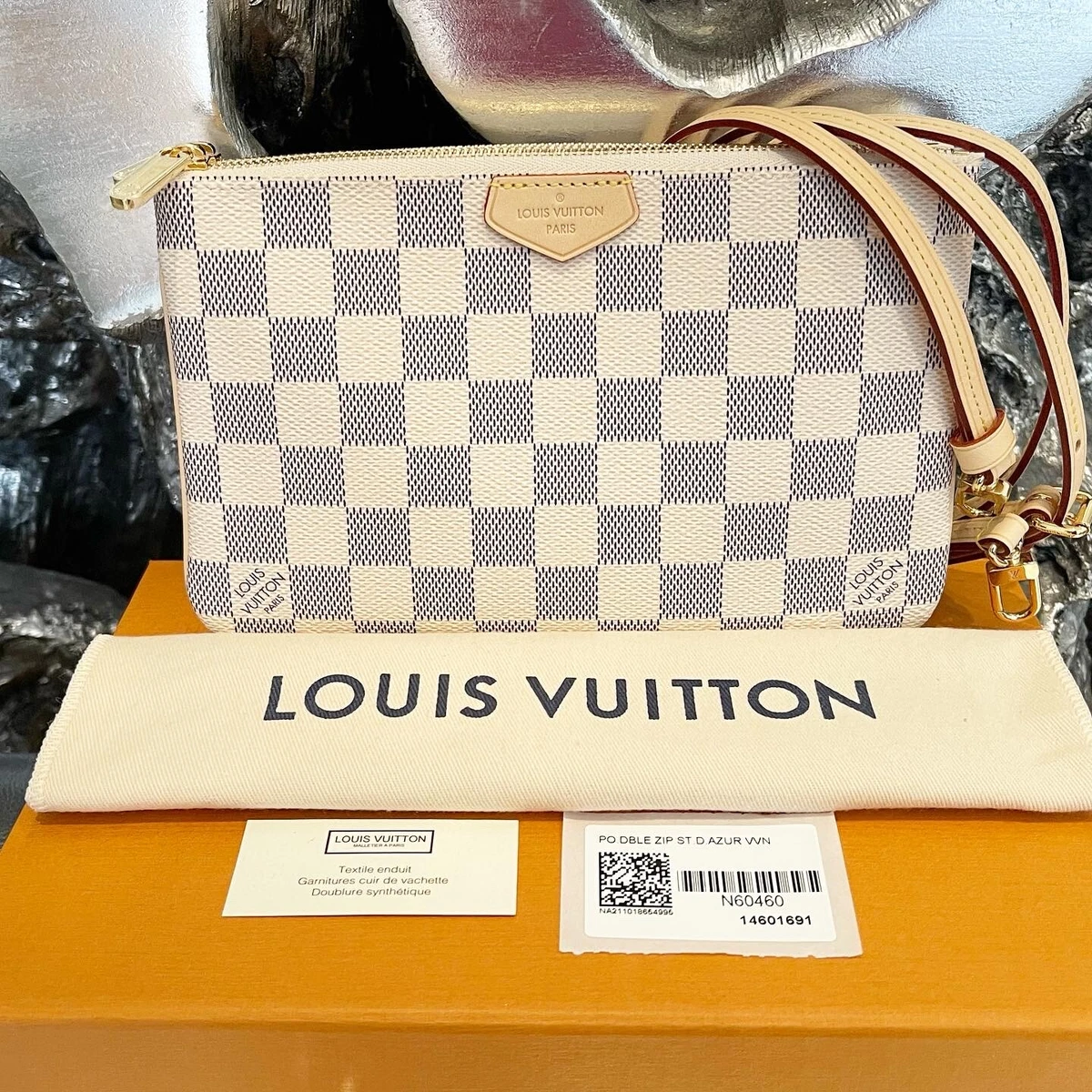 Louis Vuitton Double Zip Pochette Crossbody Bag