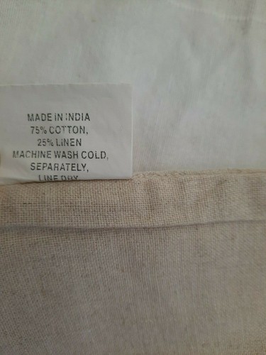 Beautiful Crate and Barrel Set 4 Dover Placemats 14 X 18 Natural Linen & Cotton - Picture 4 of 9