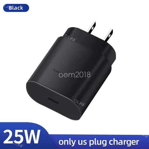 Samsung 25W Chargeur Charge Super Rapide Chargeur Mural Galaxy S20 S22 S23 A54 5G - Photo 19 sur 22