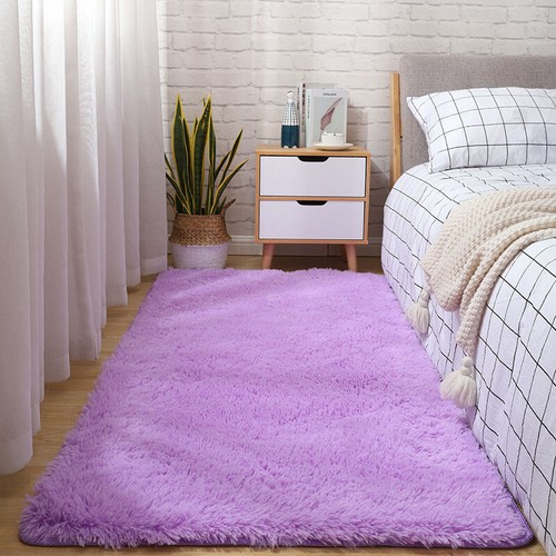 Plain Rugs Fluffy Carpet Shaggy Soft Large Pads Living Room Bedroom Pad Rug AU - Picture 12 of 27