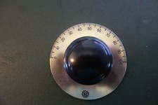 10009 Vintage Millen Radio Dial with Knurled Knob and 2 3/4" Metal Skirt 0-100