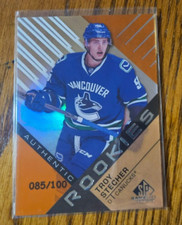 Troy Stecher RC -2016-17 SP Game Used Orange #/100 No.149 -Vancouver Canucks