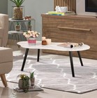 Irregular Modern Coffee Table for Living Room Coffee Tables with Cloud Shape