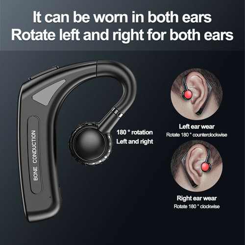 Auricolare stereo a conduzione ossea Bluetooth con microfono per telefoni - Foto 6 di 12