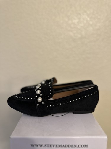 Steve Madden Women’s Perlyn Loafer Black Size 6 - Picture 2 of 9