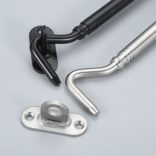 1Pc Window Catch Hookk And Eye Latch Lock 2 Colour Stainless Steel 110/150/205mm - Picture 6 of 39