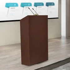 Rolling MDF Wood Podium Church Pulpit School Lectern Conference Debate Stand