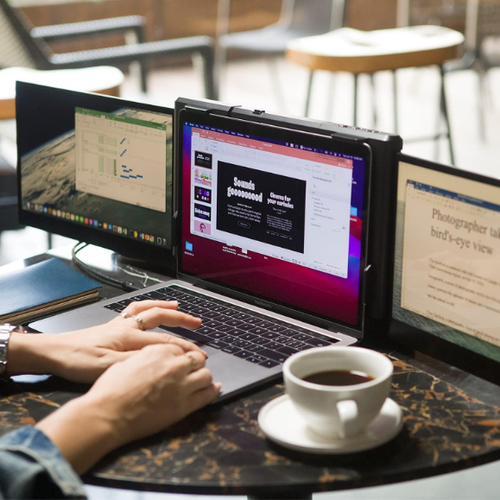 Portable Dual Monitor IPS FHD Triple Screen Extender Display for 13-17.3” Laptop - Picture 17 of 20