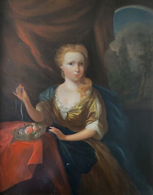 Georgisches Öl Portrait Gemälde Britische Schule Prachtvoll Anfang 19. Jahrhundert um 1830