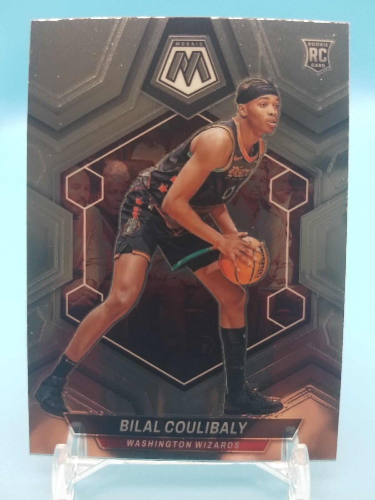 2023-24 Panini Mosaic Bilal Coulibaly Silver RC Rookie #235 Wizards