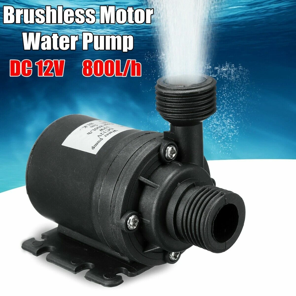 DC12V 800L/h 5m Solar Hot Water Circulation Pump Booster Brushless Motor 5m  Lift | eBay