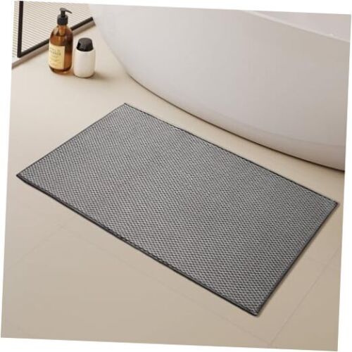 Bath Rugs,Non Slip Backing Machine Washable Bath 24"*47" Light Grey