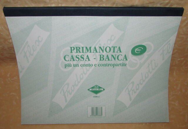 PRIMA NOTA CASSA-BANCA più UN CONTO E CONTROPARTITE FLEX 1680 4C A4 cod.11362