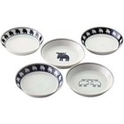MOZ Sweden Ceramic Dinnerware Set of 5 Deep Plate Dinner Plate Set Kitchen White